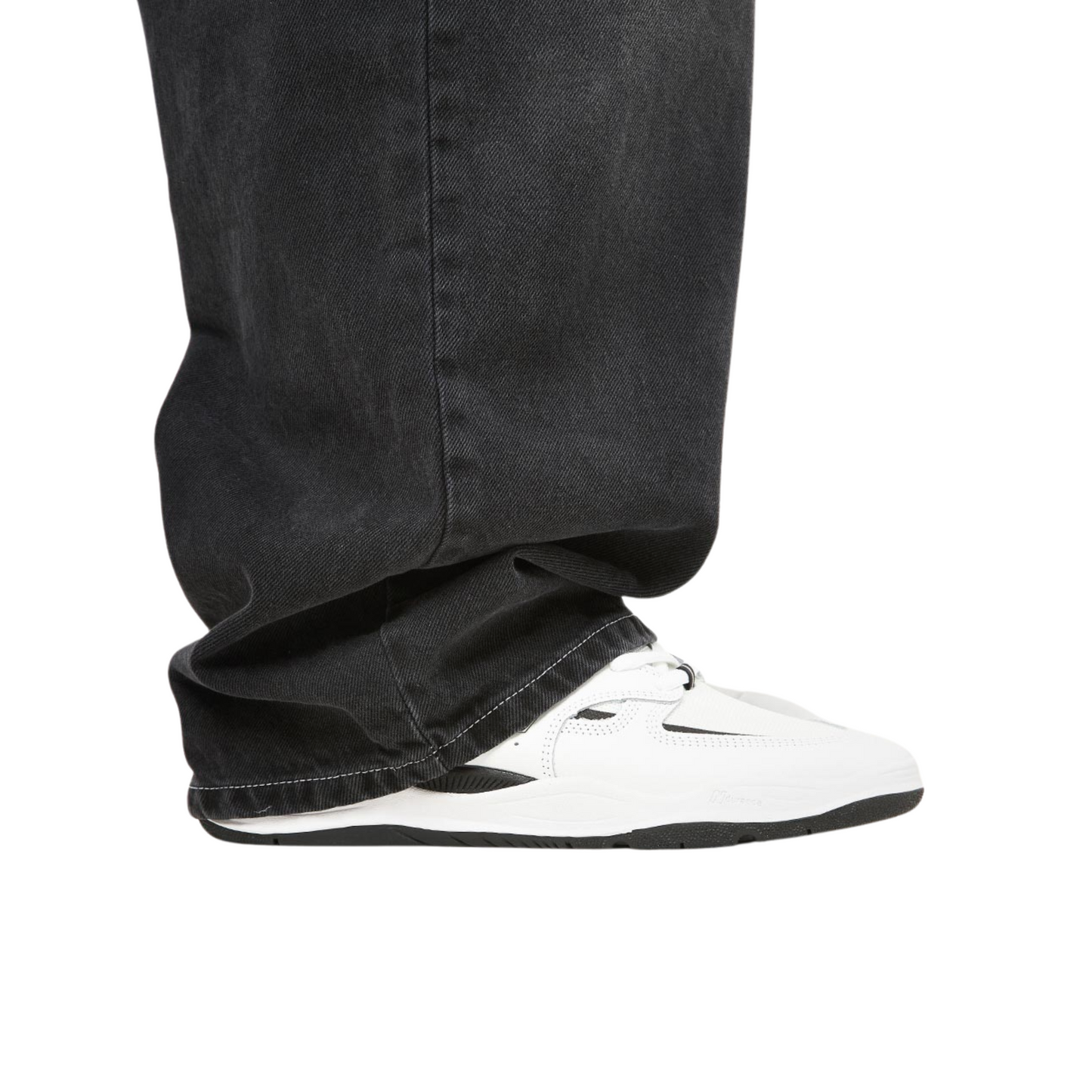 WASHED BLACK BAGGY FIT JEANS