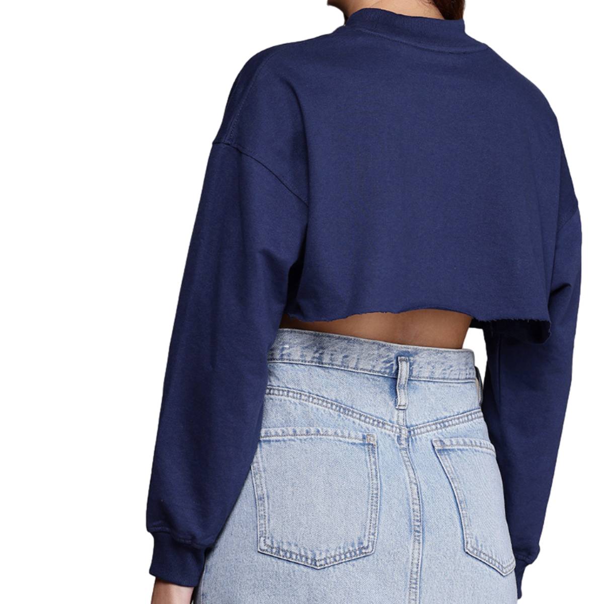 CROPPED SWEATSHIRT - Blue