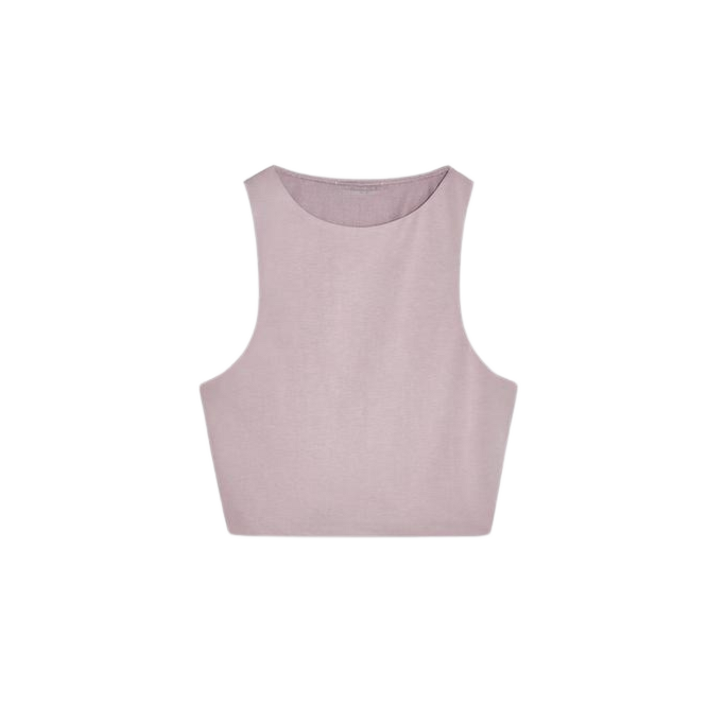 FLOWING CROP TOP - Pearl Grey