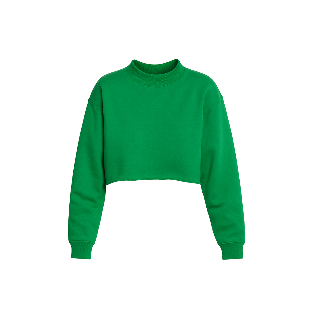 CROPPED SWEATSHIRT - Green