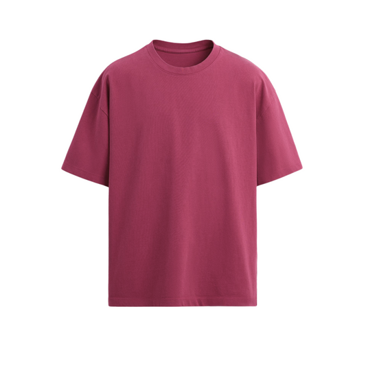 MAGENTA OVERSIZED FIT T-SHIRT