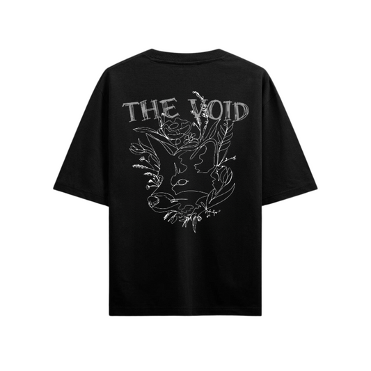 BLOOMSCAPE BLACK OVERSIZED FIT T-SHIRT