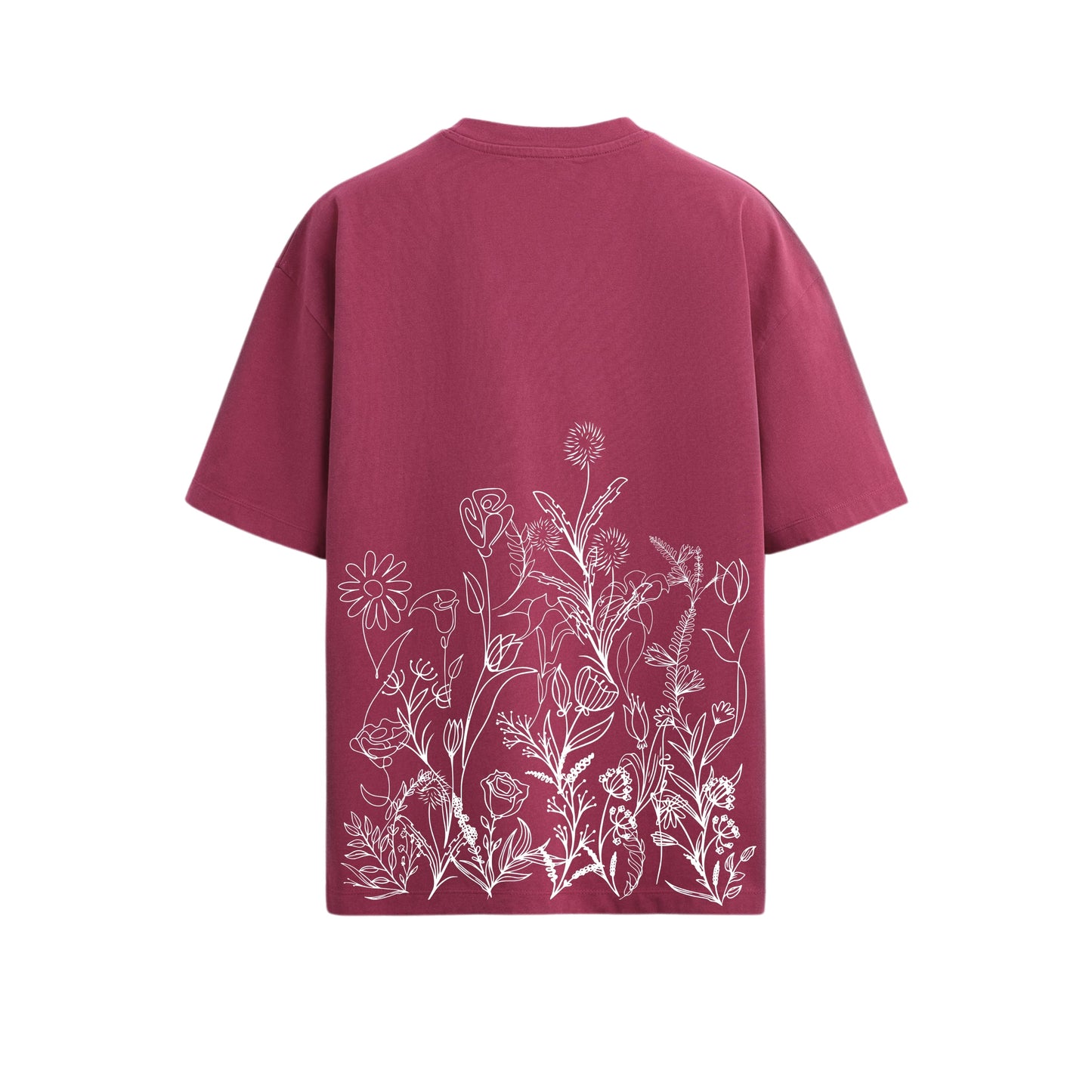 TERRA BLOOM OVERSIZED FIT T-SHIRT - Magenta