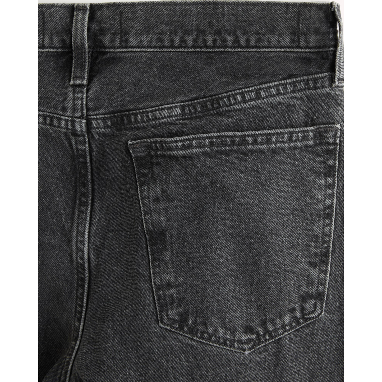 WASHED BLACK BAGGY FIT JEANS