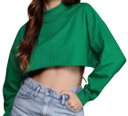 CROPPED SWEATSHIRT - Green