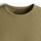 BEIGE CORDUROY T-SHIRT