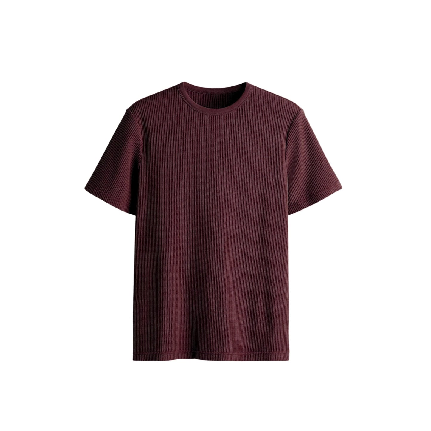 MAROON CORDUROY T-SHIRT