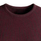 MAROON CORDUROY T-SHIRT