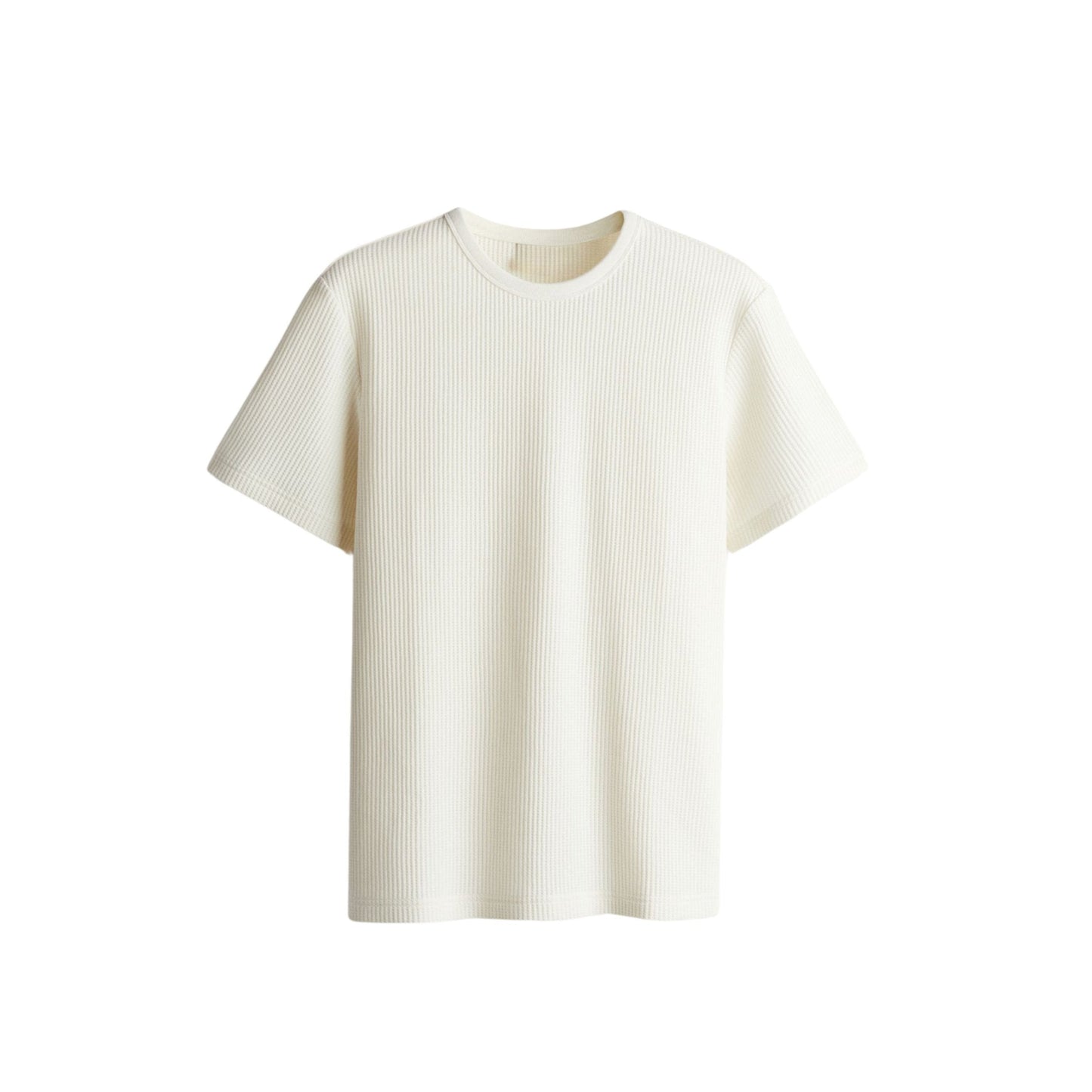 WHITE CORDUROY T-SHIRT